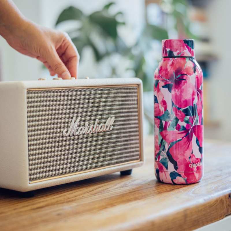 Quokka Solid - Butelka termiczna ze stali nierdzewnej 510 ml (Pink Bloom) - obrazek 2